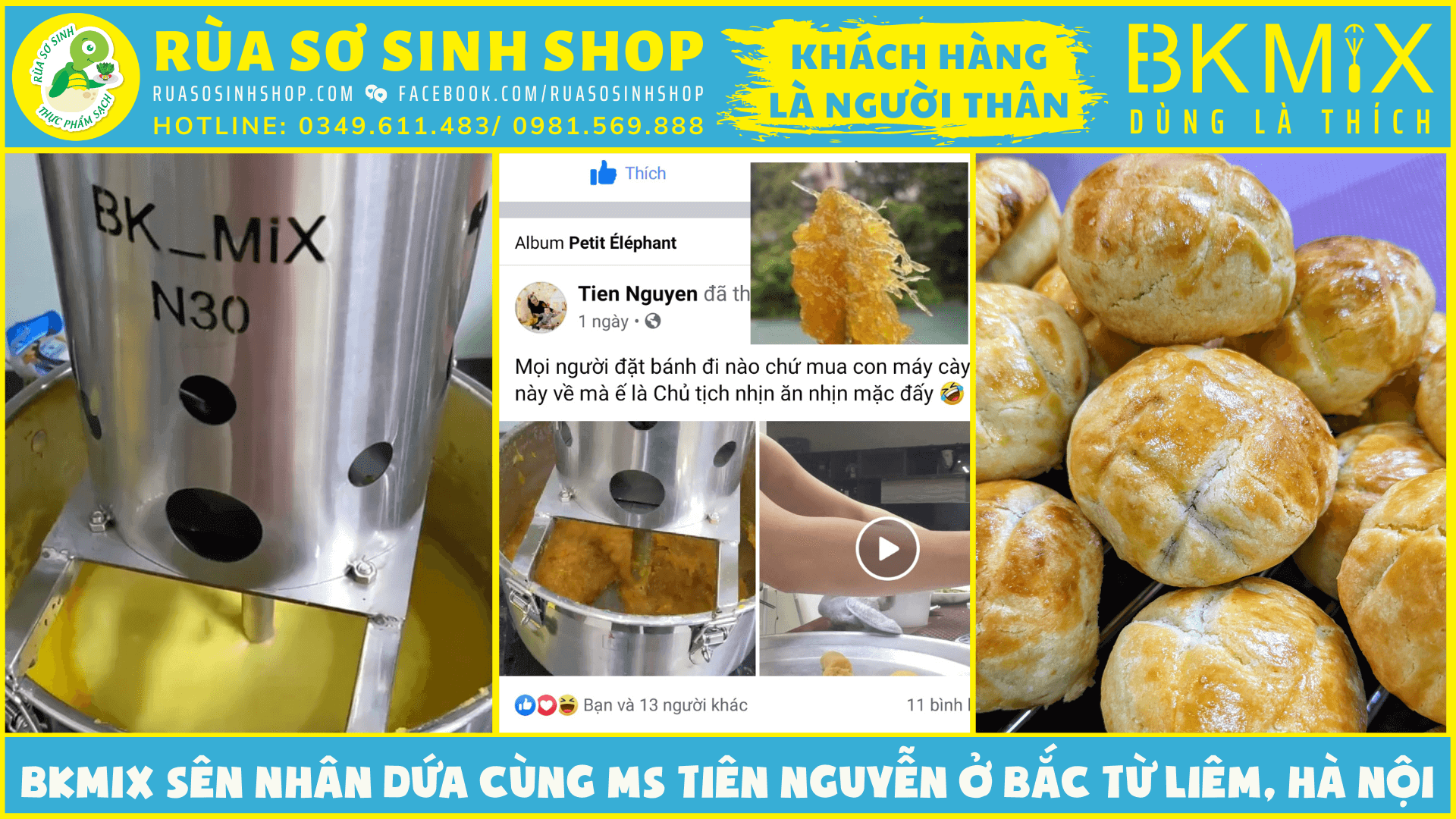 [Feedback] Nồi sên BKMIX sên nhân dứa ruasosinhshop