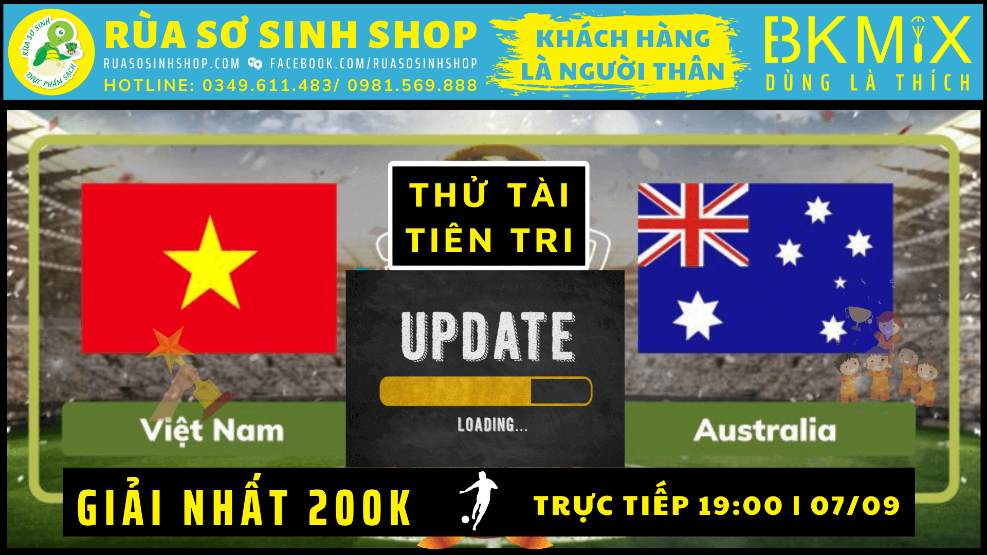 Thử tài tiên tri Việt Nam - Australia Update ruasosinhshop