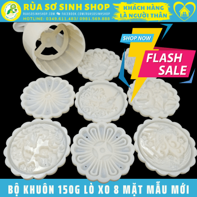 Khuon banh trung thu 150g 8 mat mau moi (0)